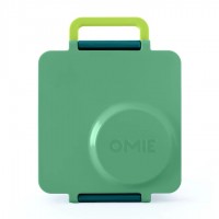 Omiebox 宝宝儿童便携防漏分格装汤粥不锈钢保温便当午餐饭盒 - 绿色